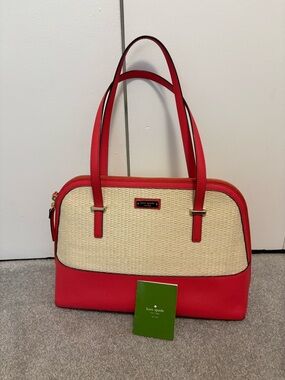 Kate Spade Cedar Street Straw Maise Handbag